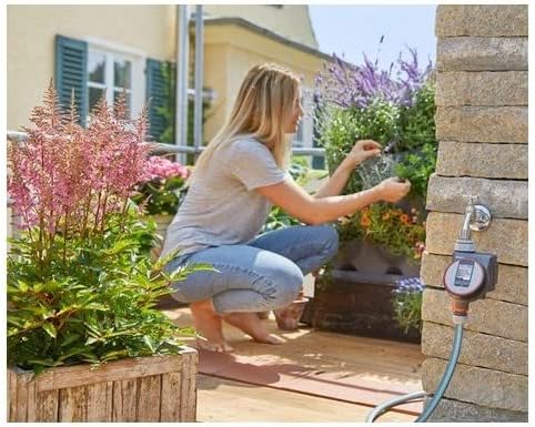 GARDENA Flower Pots Water Timer + Hose Connector