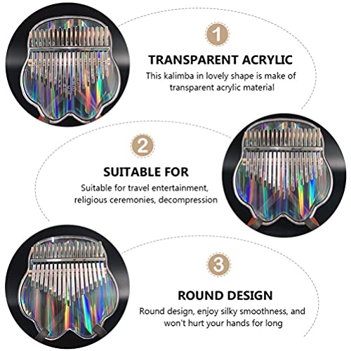 BIENKA 2pcs 17 Touches Kalimba Pouce Piano Portable Kalimba avec Tuning Hammer Mbira Doigt Piano Instruments de Musique… - Les Beatles, Paul McCartney, John Lennon, RIngo Starr, George Harrison BIENKA 2pcs 17 Touches Kalimba Pouce Piano Portable Kalimba avec Tuning Hammer Mbira Doigt Piano Instruments de Musique… – Image 8