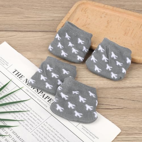 4pcs Luggage Wheel Cover Socks, Cotton Wheel Protector Full Wrap Caster Covers Universal Suitcase Accessories for Preventing Floor Dirt When Storing Travel Spinner Carry-On Bags4