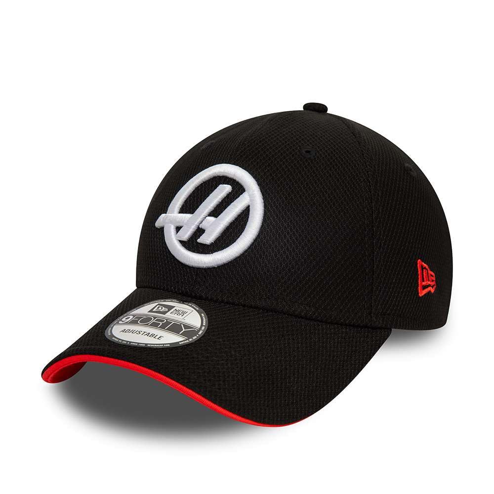 New Era 9Forty Diamond Snapback Cap - F1 HAAS Team Black