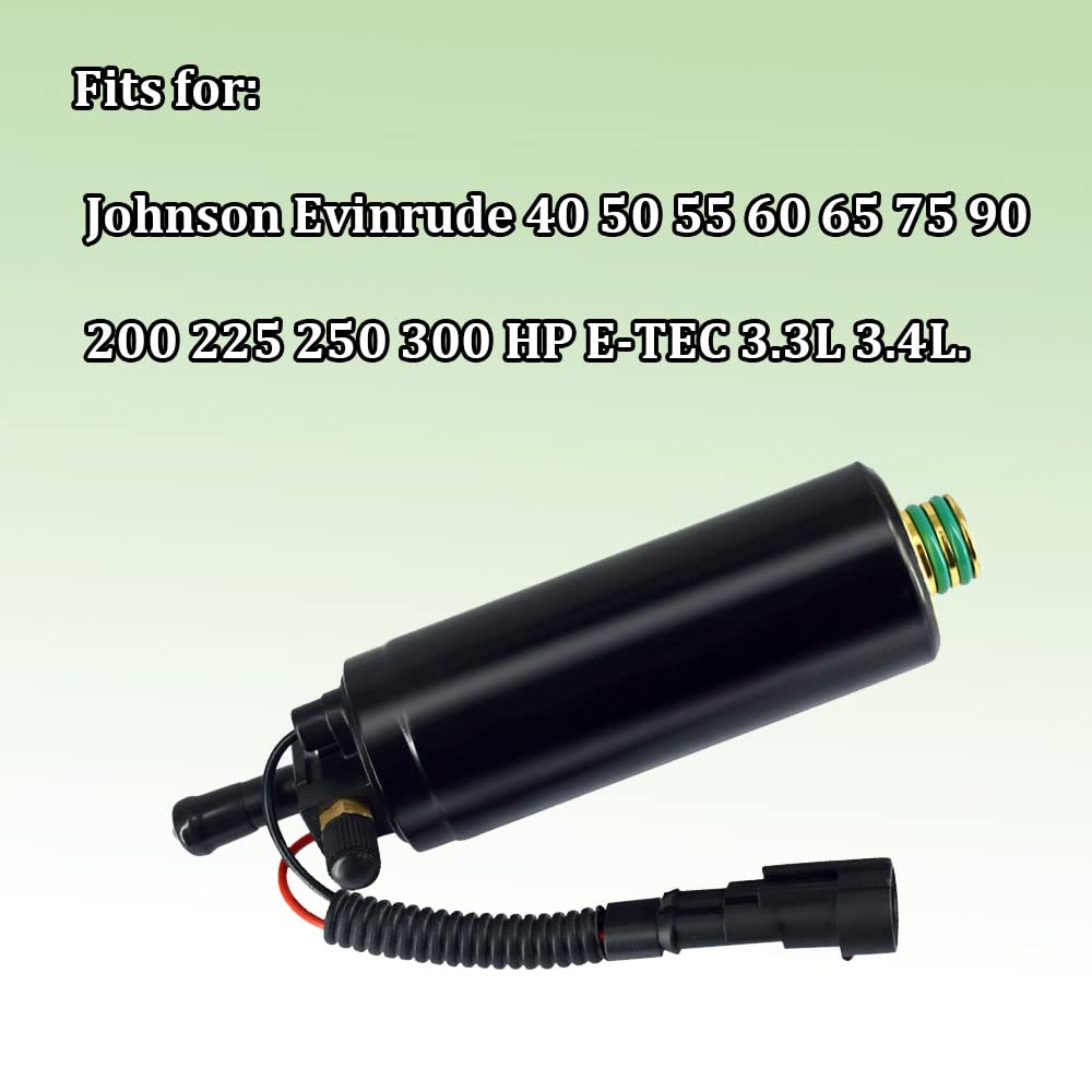 Pompa carburante elettrica fuoribordo marina adatta per Johnson Evinrude 40 50 55 60 65 75 90 200 225 250 300 HP E-TEC 3.3L 3.4L 5006063 5009033 5010821 5009118 5009026 5010818