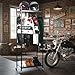 EROTASH Motorcycle Helmet Holder, Motorcycle Gear Storage Rack, Display Stand for Accessories, Jacket, Gloves and Boots, Helmet Rack for Garage or Workshop Organization