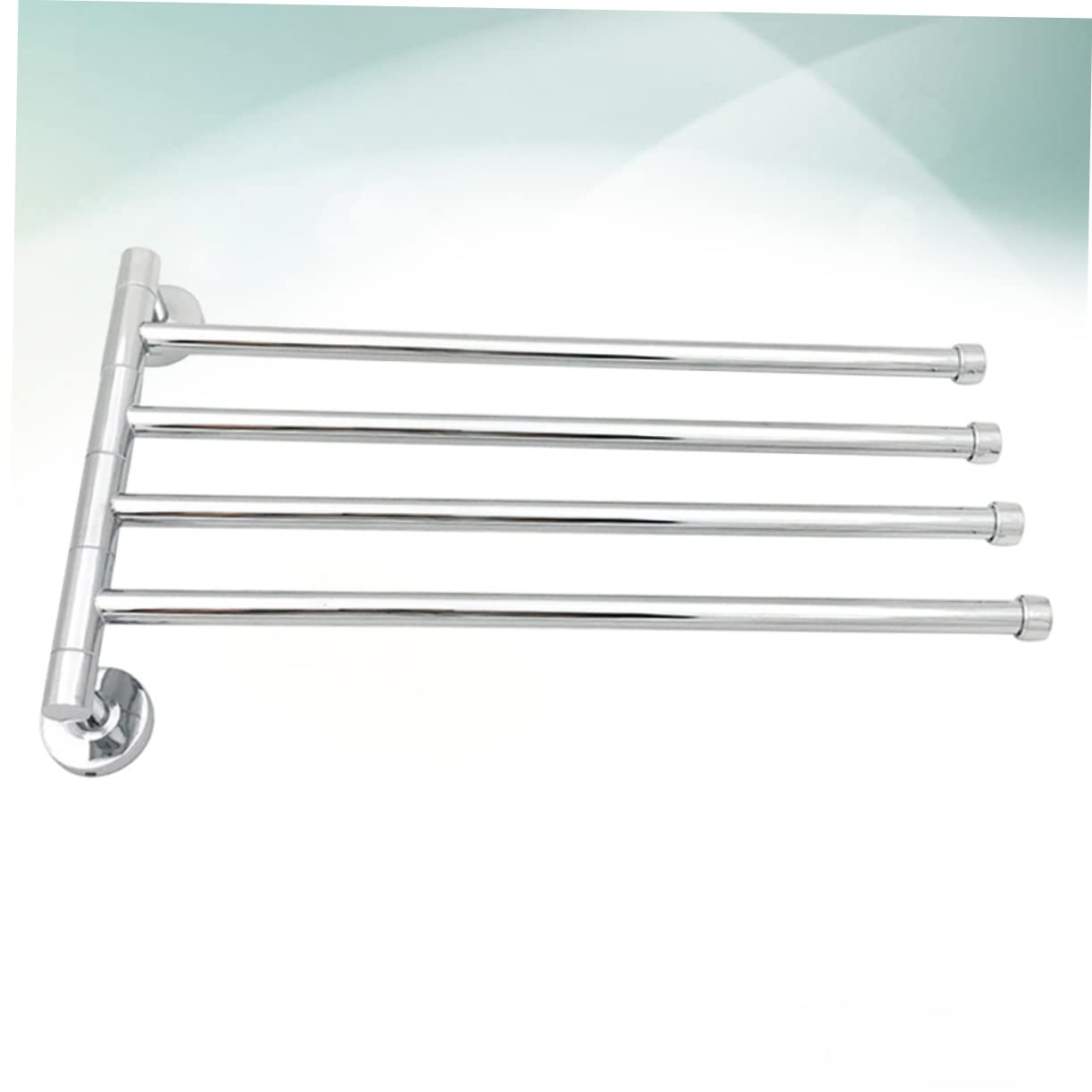 Portasciugamani Girevole in Acciaio Inox Argento per Bagno | 1 Pezzo, Accessori Bagno Coordinati, Finitura Antiruggine, Soluzione Salvaspazio per Cucina