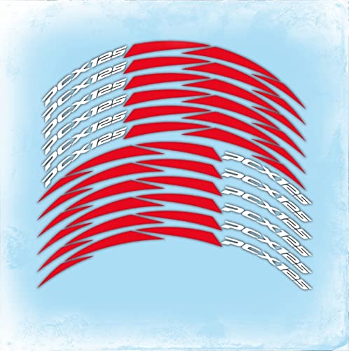 las etiquetas reflectantes modificación de neumáticos piezas de automóviles película rueda de la personalidad de la frontera de la motocicleta pegatinas for HOND PCX 125 2018-2019 Pegatinas Llantas Cover