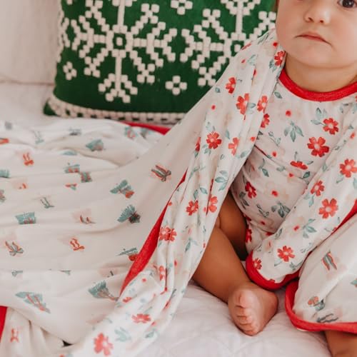 Image of Copper Pearl Jumbo 3-Layer Baby Blanket: Soft Baby Quilts for Boys and Girls | Breathable, Cozy, Toddler Blanket | Baby Quilt for Newborns | 46x46 Premium Polyester /Rayon | Noel