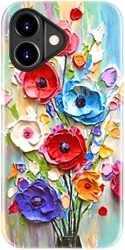 Coque iPhone 17 fleurie rigide et silicone antichoc compatible induction