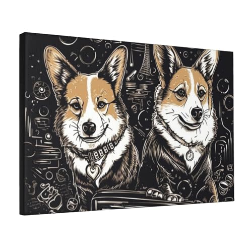 Impression de chiot musical déco murale chambre pour une ambiance douce