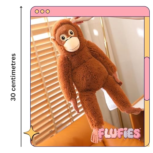 Image of Flufies Plush Soft Toys for New Born Baby and Baby Boy - Soft and Easy Wash Plush - Huggable Plush Toys for Girls and Boys - Soft Toy for Home Decor (Punch Monkey)