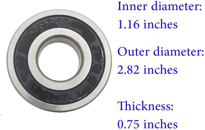 Miniatura 5 de MDS62058301 Kit de sello de rodamiento de arandela de bañera compatible con 4280EN4001G 4280EN4001F para piezas de lavadora de carga frontal LG