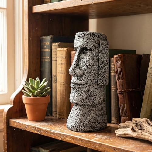 Escultura Estatua Moai Isla de Pascua 9 pulgadas Mediana miniatura 2