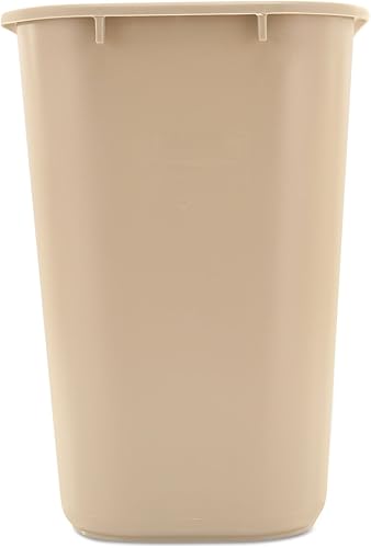 Miniatura 2 de Rubbermaid Commercial 295600BG - Papelera de plástico para escritorio, rectangular, 7 galones, color beige
