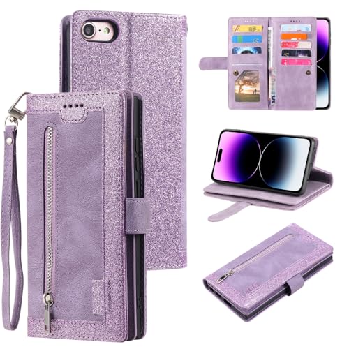 Coque iPhone 16e antichoc et portefeuille zippé pour sécuriser vos cartes