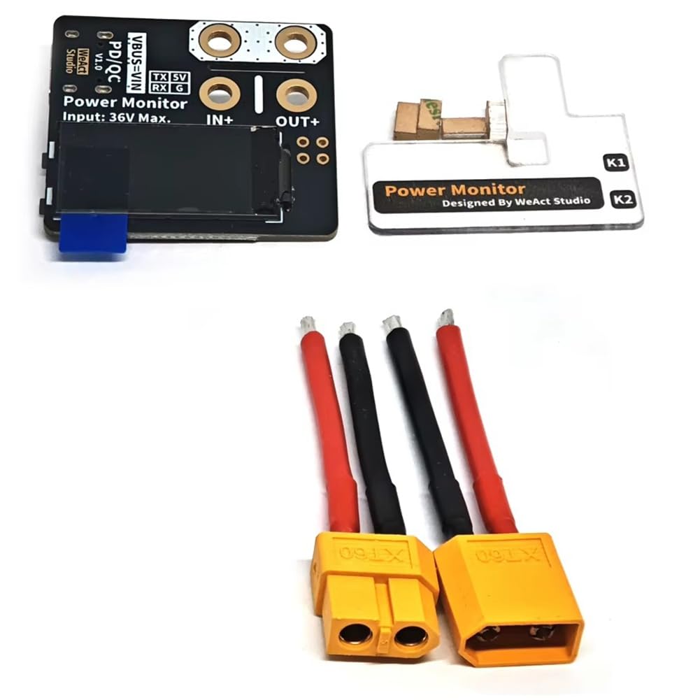 NONDK New Power Monitor Voltage Current Meter 36V 10A Uart PD QC