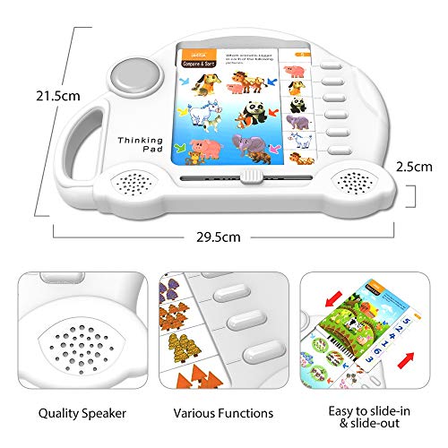 image for Sattvam Kids Toddler Educational Toys, Learning Pad with 60pcs Cards, 