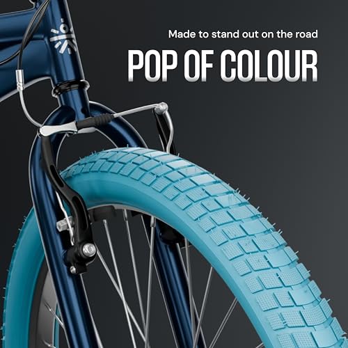 Image of CULT Trailrider 26T Single Speed Mountain Bike with Rigid Fork & Durable Frame, Blue