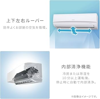 Amazon.co.jp: アイリスオーヤマ エアコン 6畳 2.2kw IRA-2205R