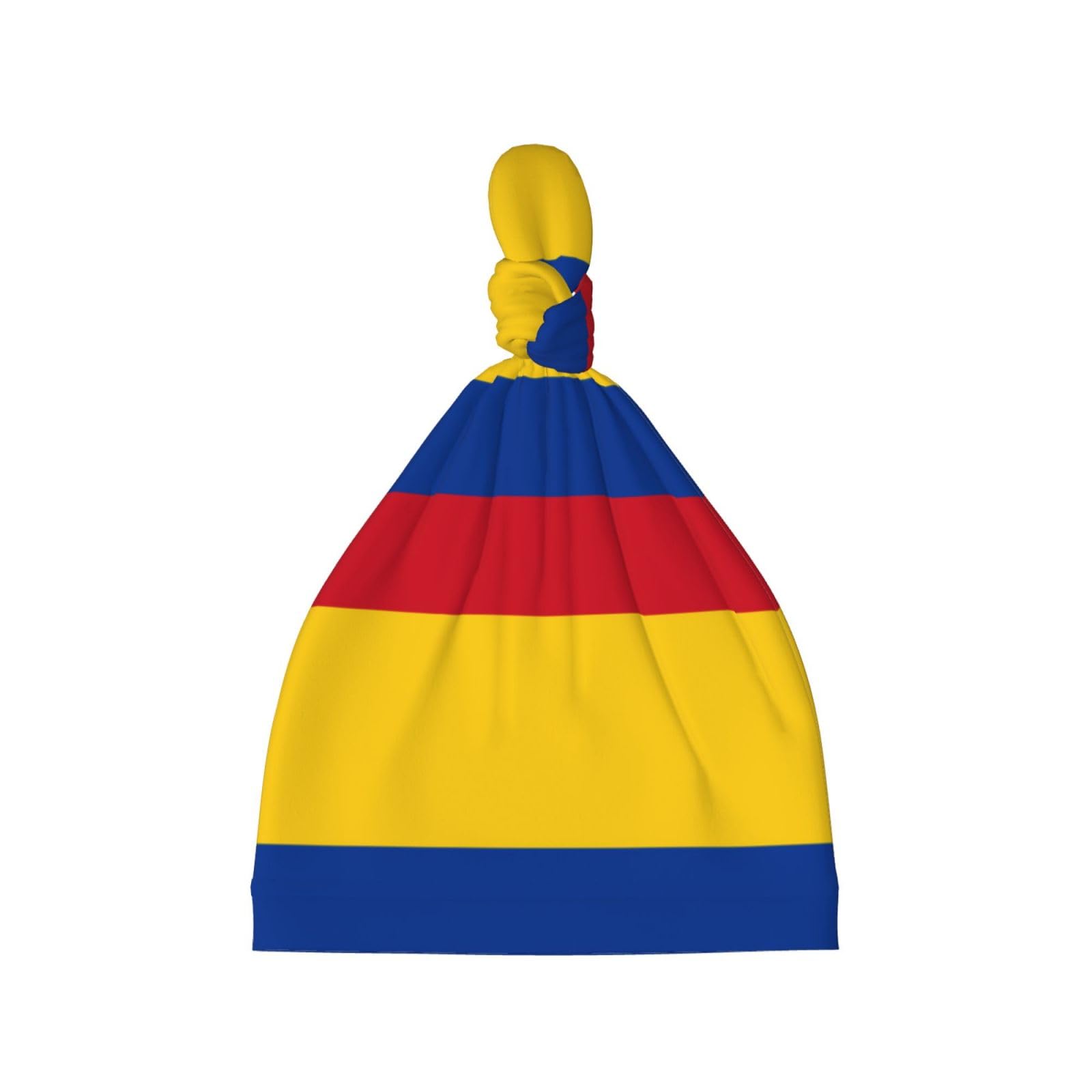 Qhzly Black Soft Baby Flag Of Colombia Beanie Hat - Comfortable, Warm, Skin-Friendlyfor Newborns 0-6 Months