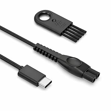 Nicpower 5V USB-C Charger Cord Fit for Philips Norelco 2000 2400 2600 3600 3900 5400 5000X 7200 i9000, Wet & Dry Electric Shaver Series 3000 5000 7000, Fit for Phillips OneBlade Trimmer Razor 1 Pack