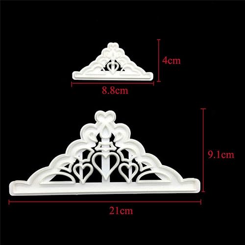 Miniatura 8 de Wixine Molde de silicona para chocolate con corona, 2 piezas, para fondant, pastelería, herramientas de decoración para hornear