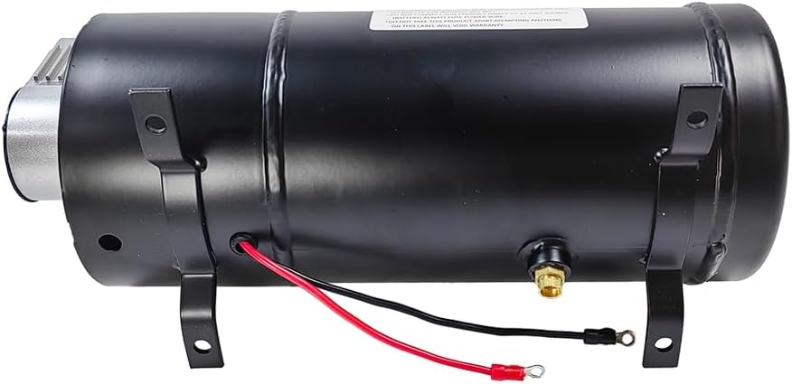 MAX 150PSI DC 12V Air Compressor with 3 Liter Tank 0.8 Gallon | Fit for Train Truck Horns Motorhome Tires | Inflator Air Compressor with 3L Tank Train Air Horn Kit - Image 9