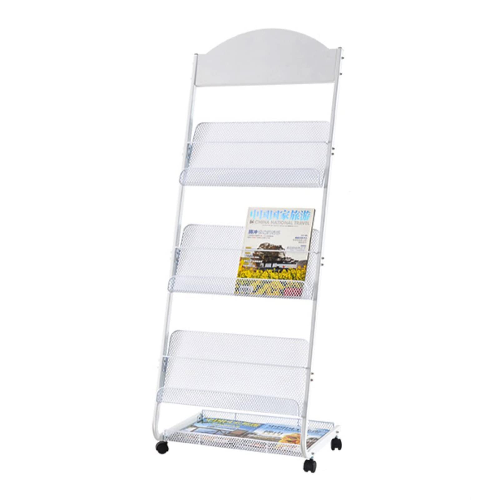 Buy Magazine Rack Metal Magazine Racks Brochure Display Stand, Portable Pamphlet Holders with