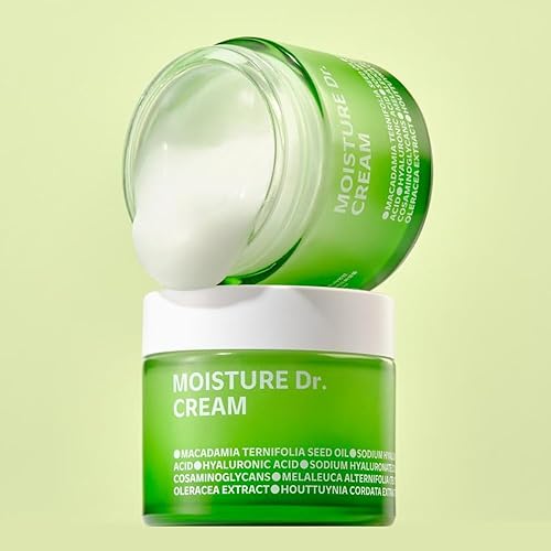 Miniatura 9 de ISOI Moisture Dr. Crema calmante, hidratación profunda y soporte de barrera con ácido hialurónico, hidratante ligero para tipos sensibles, cuidado