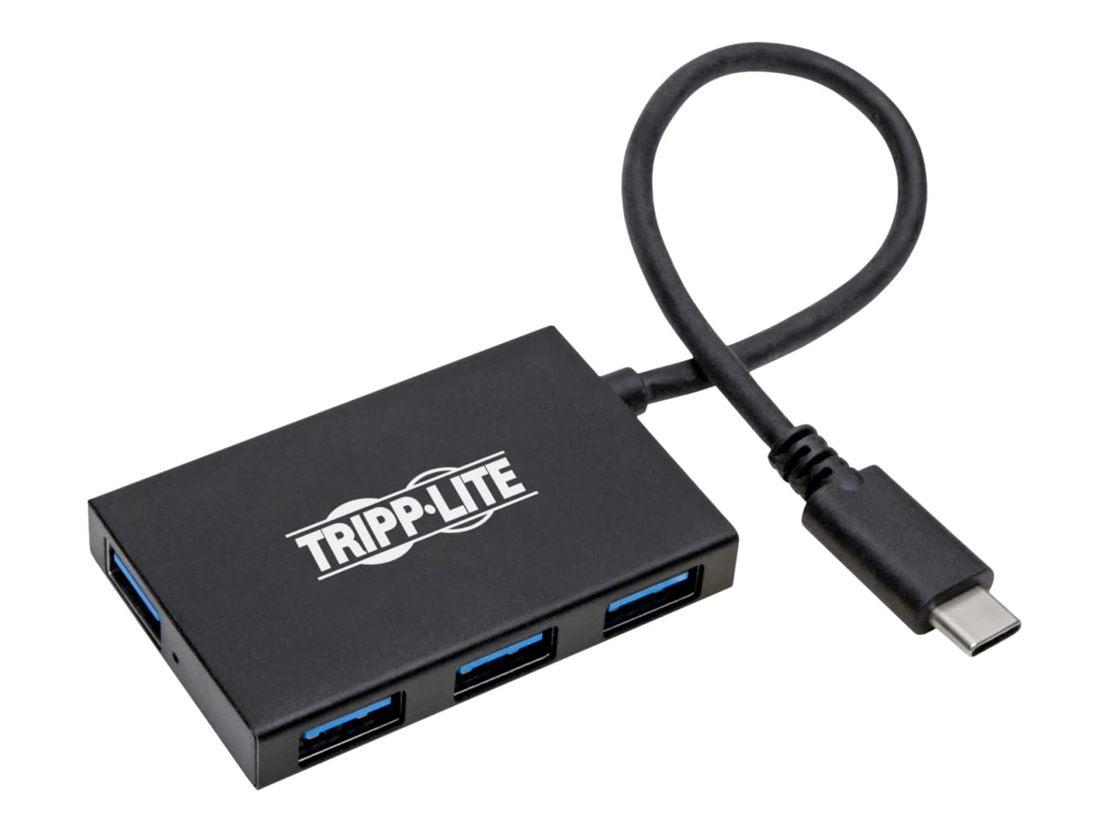 Tripp Lite U460-004-4A-AL USB C Hub 4-Port USB-A 5Gbps USB 3 1 Gen1 Thunderbolt 3 Compatible Compact Aluminum