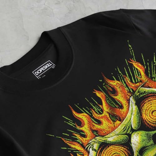 Image of DopeSkill Halloween Graphic Tee Streetwear Hip Hop Hypebeast Unisex T-Shirt Sneaker Colour Matching Shirts Spooky Graphic