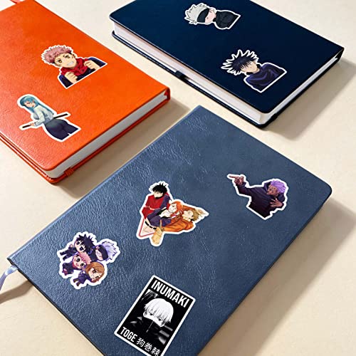 Image of CodersParadise 56-Pack Juju Anime Aesthetic Stickers - Premium Waterproof Vinyl Self-Adhesive Manga Decals for Laptop, Journal, Bike Helmet, Diary, Mobile Case & Accessories - Residue-Free Sticker Set