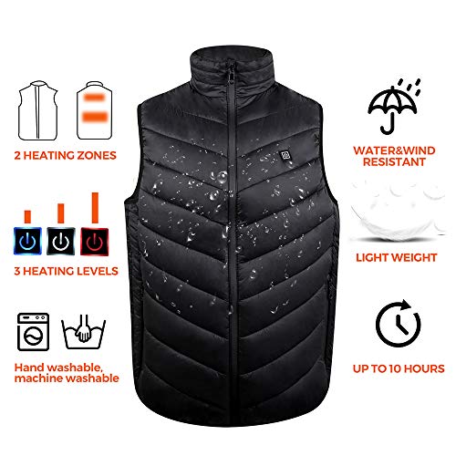 Buy Heated Vest, Power Bank Powered Adjustable Lightweight Heated Vest