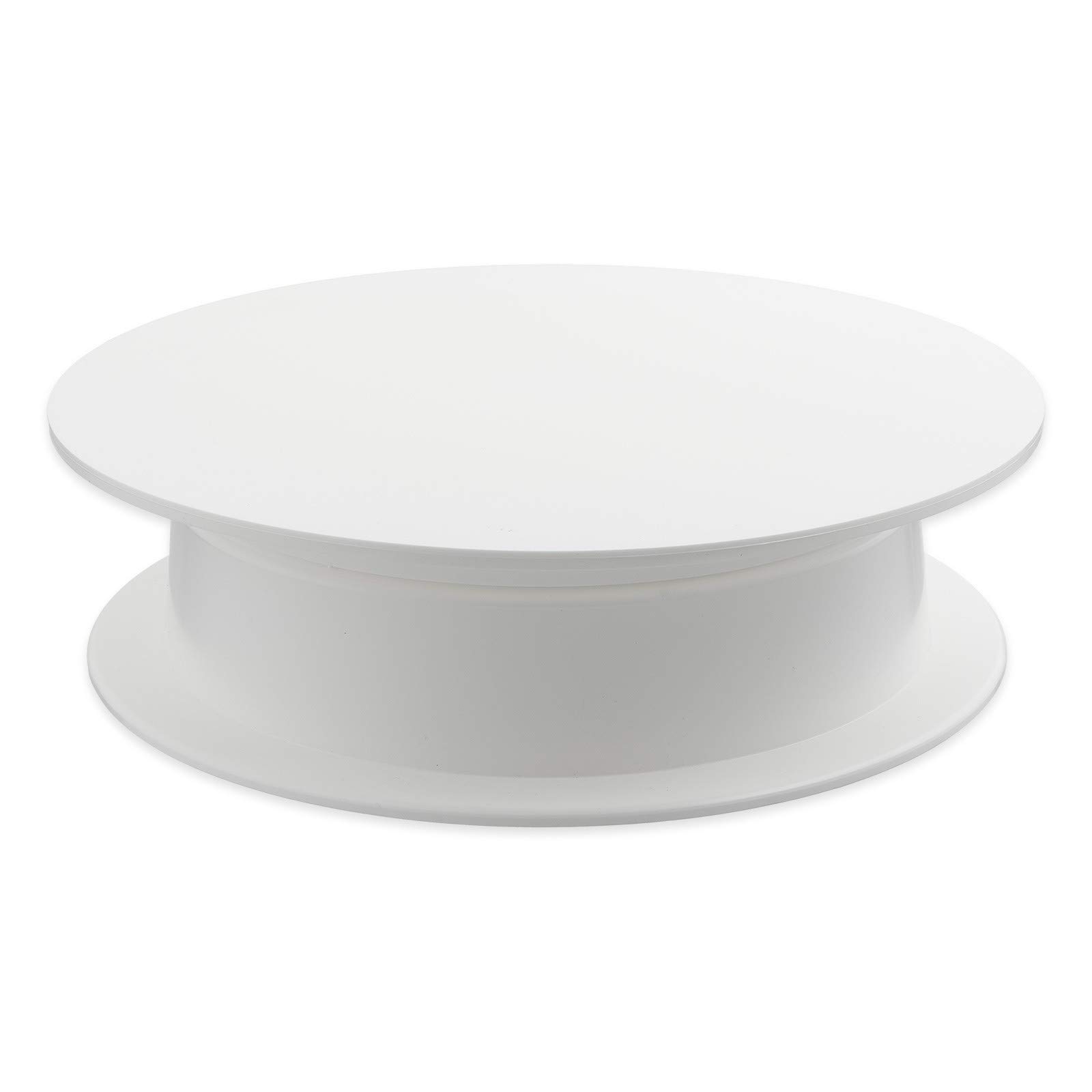 Thermohauser Cake Plate (Plastic PS), White, Round, Diameter 31.5 cm, with Swivel Base