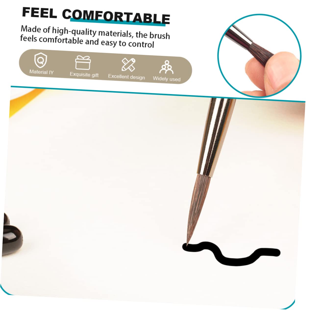 Juego de Pinceles de Acuarela Desmontables para Arte, 7 Piezas