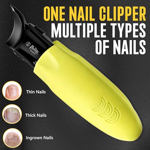 Image of Beaute Secrets Ingrown Toenail Clipper with Slanted Curved Blade | Wide Jaw Stainless Steel Nail Clipper for Thick Nails | Precision Angled Nail Clipper for Men & Women, Green
