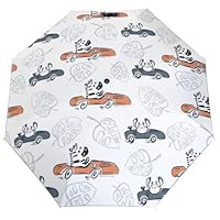 Buewutiry Compact Umbrella for Rain - Zebra Crab Portable 3 Folding Small Umbrella for Sun Travel Umbrella Compact for Women Men with Travel Essentials