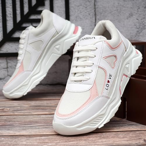Image of SUSON Women's Synthetic Leather Sneakers Shoes