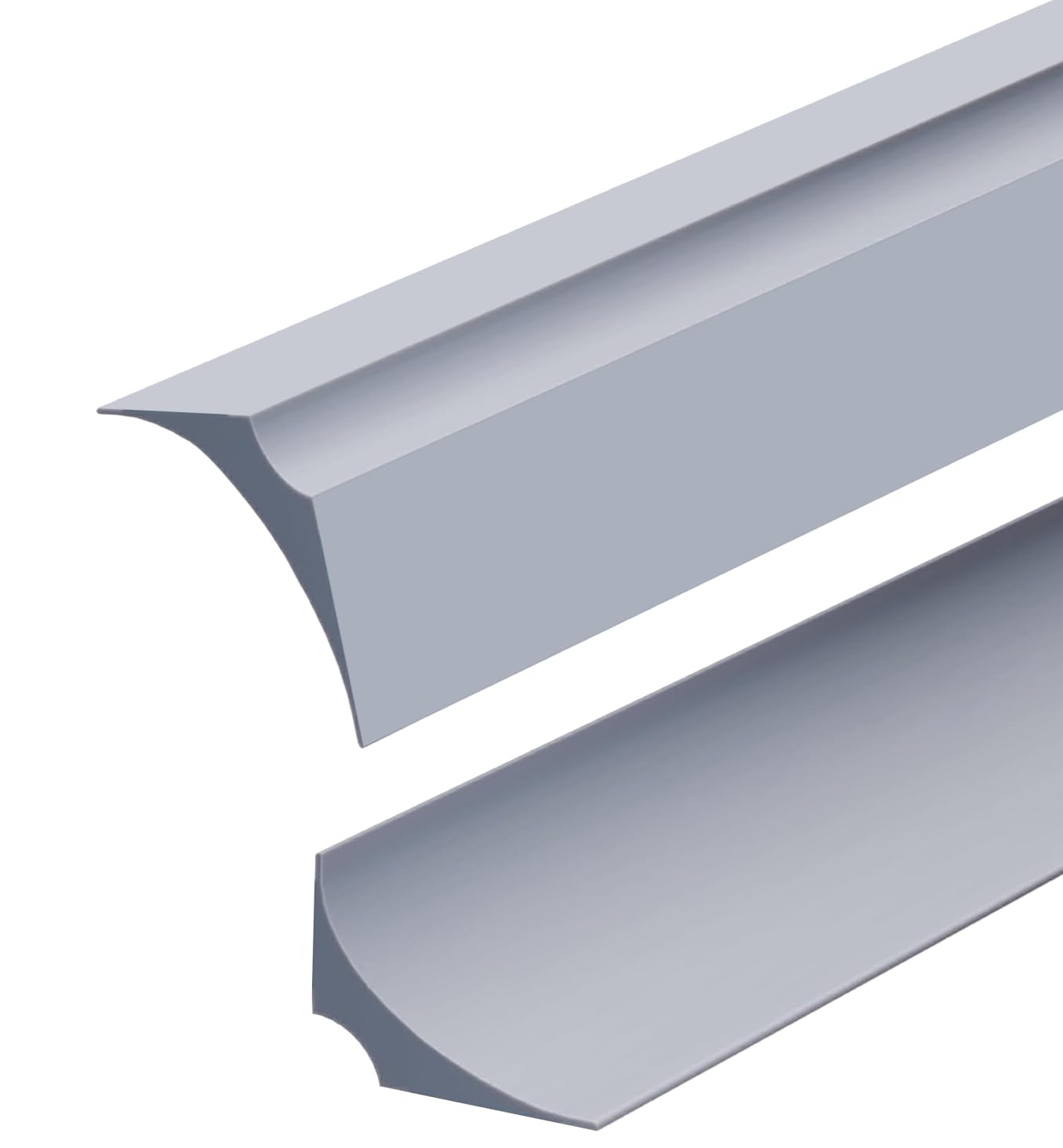 3 Meters Grey Silicone Shower Threshold for Wet Room Bathroom Floor,Shower Tray Sealing Strip,Bath Edging Seal Caulk Trim,Water Barrier Retaining Strip for Sink,Bathtub(2.5cm,No Adhesive Backing) — image 1