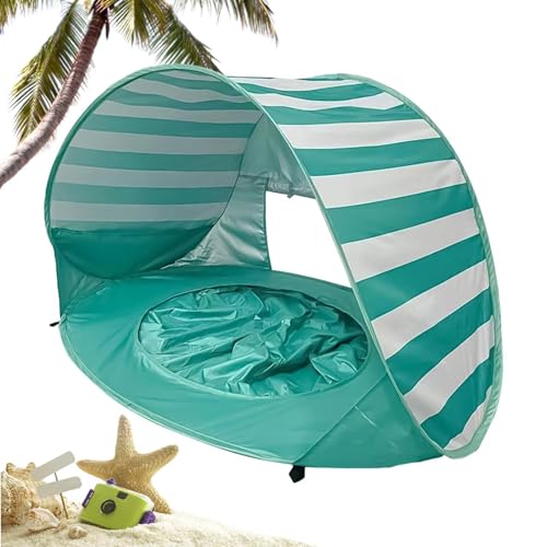 Kids Beach Tent - Foldable With Storage Bag UV Protection - Portable And Convenient Easy Up Beach Tent - For Vacation Camping Pi