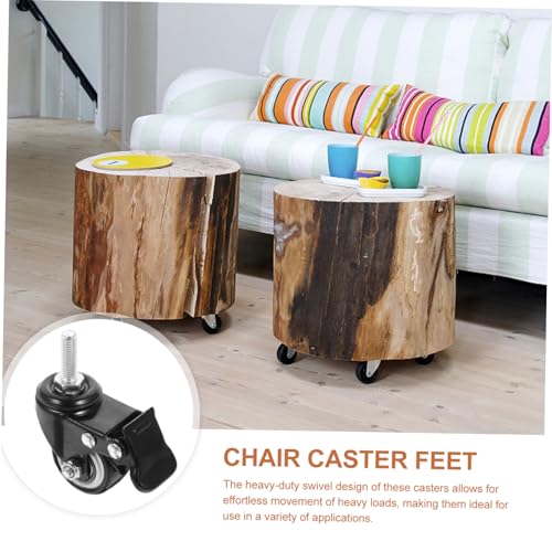 Roues de remplacement robustes avec tige filetée pour mobilier d'atelier - 4