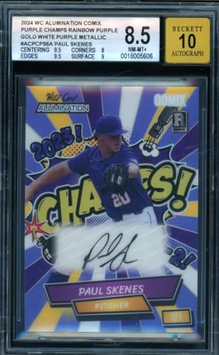 Paul Skenes Rookie Card 2024 Wc Alumination Comix Autograph (1/1) 6 BGS 8.5