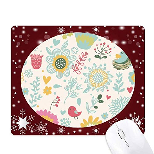 Tapis de souris tournesol et neige pour décorer votre espace de télétravail