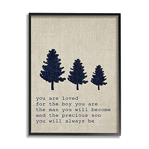 Image of Stupell Home Décor You are Loved Son Trees Framed Giclee Texturized Art, 11 x 1.5 x 14, Proudly Made in USA