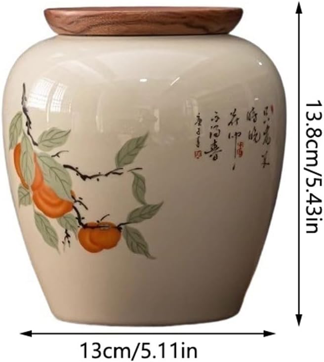 SONGCHAO Sugar Jar Food Storage Jars Handmade Tea Jars Sealed Tea Jars Tea Jars Ceramic Kung Fu Tea Sets Kitchen Jars Tea Canister