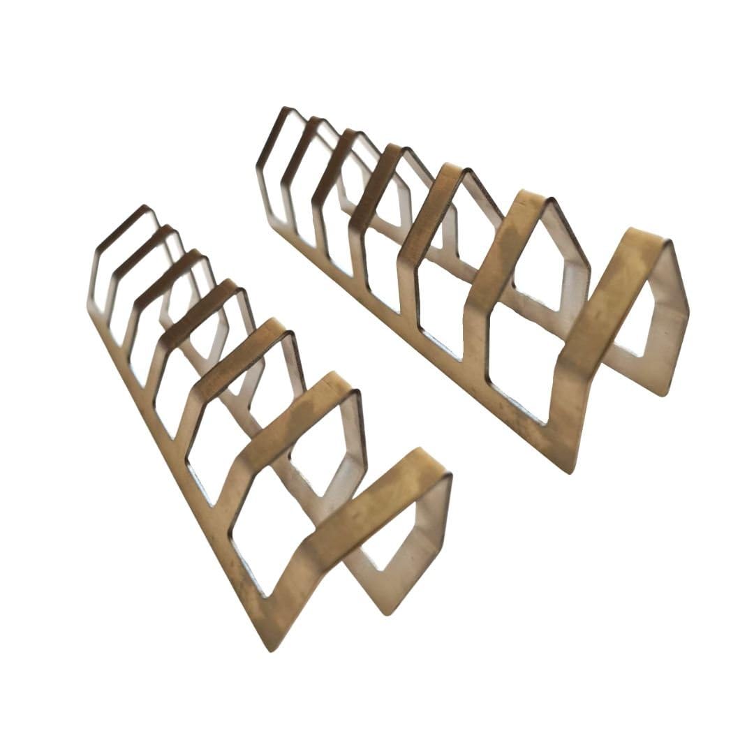 Lifespace Premium Stainless Steel Chop Grilling Rack - 6 Slot (2 Pack)