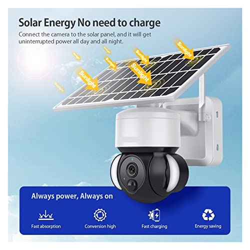 Caméra de sécurité solaire extérieure sans fil pour protéger la maison sans câbles électriques
