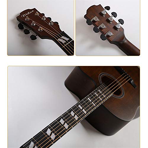 JTRHD Guitare Acoustique Folk Spruce Nanyang Bois Notch Polissage Guitare Acoustique pour Adultes et Enfants (Couleur : Natural, Size : 41 inches) - Les Beatles, Paul McCartney, John Lennon, RIngo Starr, George Harrison JTRHD Guitare Acoustique Folk Spruce Nanyang Bois Notch Polissage Guitare Acoustique pour Adultes et Enfants (Couleur : Natural, Size : 41 inches) – Image 5
