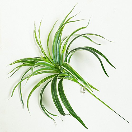 Lopkey 2Pcs Artificial Silk Spider Plant Fake Artificial Flowers Wall Hanging Grass #TOP3