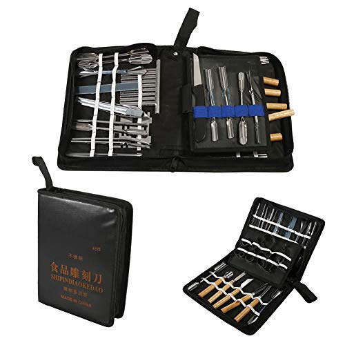 Ferramentas de entalhe de alimentos de aço cromado, cinzel portátil, ferramentas de corte, para casa