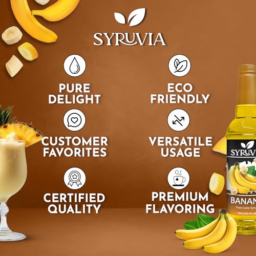 Syruvia Banana Syrup 25.4 fl oz