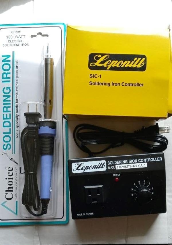 100 Watt Soldering Iron and Temperature Controller Rheostat Stained Glass Tools