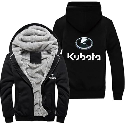 Generisch J.B.T. Veste polaire à capuche pour homme Épaisse et chaude Protection contre le froid Pour le jogging et les sports de plein air Automne-Hiver, Noir , L